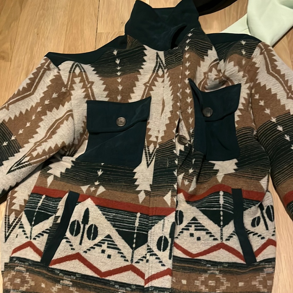 Aztec Print button up